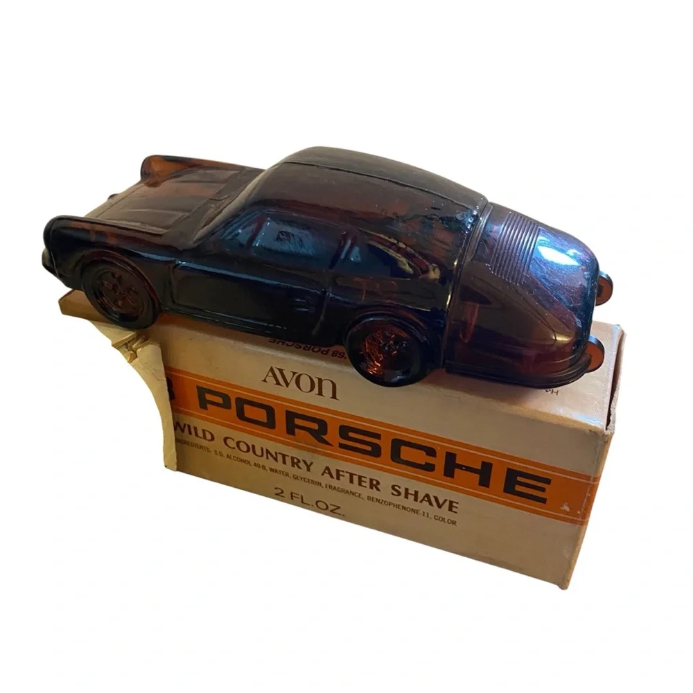 Lot of 4 Vintage AVON Volkswagen & Porsche Car Van Cologne Bottle Lot